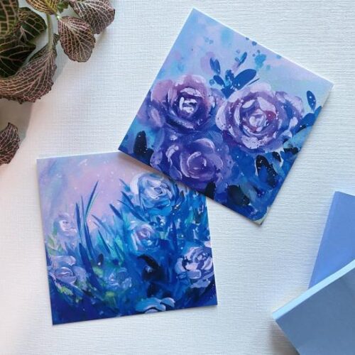 Gouache Floral Print Set II - BleesArt