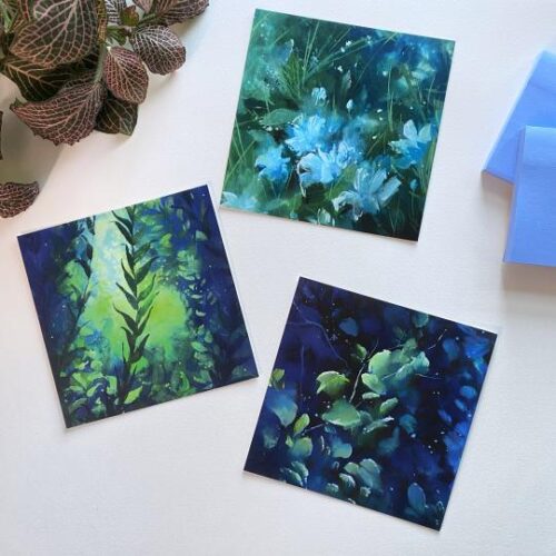 Ethereal Foliage Print Set by BleesArt